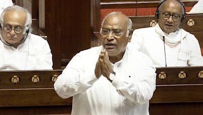 Mallikarjun Kharge cites PM's 'lie on Constitution' behind Opposition walkout