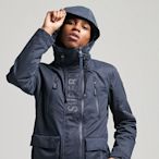 SUPERDRY 男裝 長袖 防風防潑水外套 Ultimate Microfibre Wind 深藍