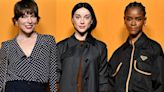 Milla Jovovich, Letitia Wright and St. Vincent Coordinate in Miniskirts for Prada Mode’s The Double Club