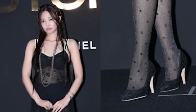 Blackpink’s Jennie Dons Shiny Tweed Black Pumps at Chanel Coco Crush Pop-Up Store Opening in South Korea