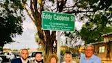 Bautizan una calle con el nombre del comediante Eddy Calderón