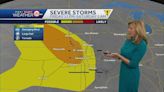 Monitoring overnight thunderstorm chances with damaging wind, hail and tornado risks