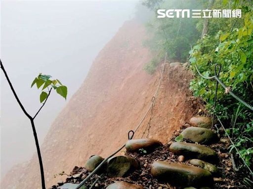 先別上山！大雨沖刷「大面積橫向地基流失」 火炎山多處坍方