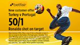 Turkey v Portugal betting offer: Get 50/1 on Ronaldo to have a shot on target