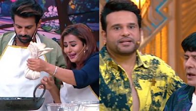 Laughter Chefs PROMO: Krushna Abhishek pulls Khatron Ke Khiladi 14's Shilpa Shinde's leg; 'Bhabiji yeh aap galat pakde hain'