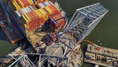 Baltimore plans explosive end for collapsed bridge to free trapped box ship - The Loadstar