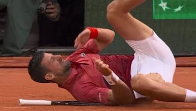 Novak Djokovic booed by French Open crowd and given no sympathy for nasty fall