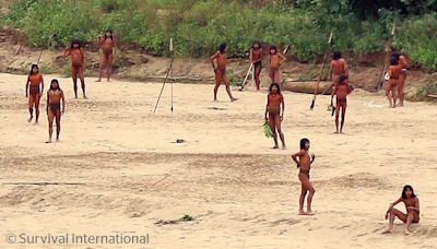 Rare video shows uncontacted Mashco Piro tribe in Amazon rainforest