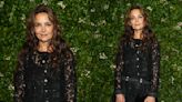 Katie Holmes Embraces Lace in Beaded Cropped Jacket and Midi Skirt for Chanel Artists Dinner During Tribeca Film Festival 2024