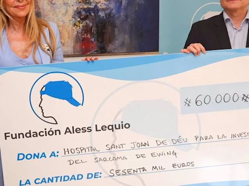 La Fundación Aless Lequio, de la mano de Ana Obregón, apoya con 60.000 euros la investigación del sarcoma de Ewing