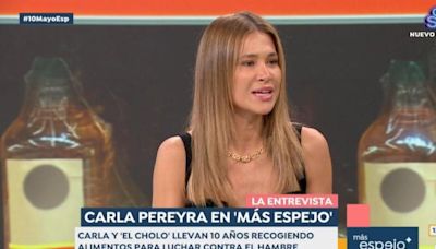 Carla Pereyra no puede contener las lágrimas en 'Espejo Público' al escuchar a Diego Simeone
