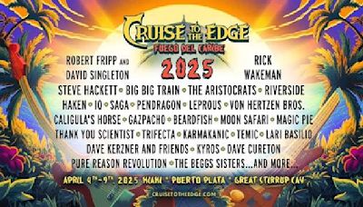 Robert Fripp, Rick Wakeman, Steve Hackett Lead Cruise to The Edge 2025 Lineup