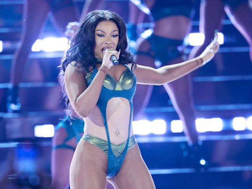 Megan Thee Stallion Shocks in Latex Thong Bodysuit and Boots on Stage at 2024 BET Awards: See Her Daring Look!