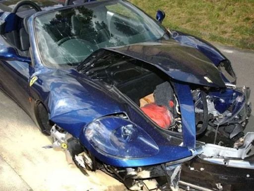 Famous Soccer Player’s Crashed Ferrari At Center Of Legal Battle