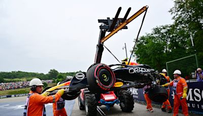 El Checo Pérez tiene un accidente y queda eliminado en la primera ronda de clasificación en el Gran Premio de Hungría