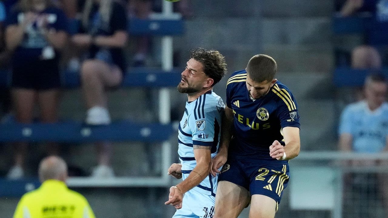 Gauld scores in each half to lead Whitecaps to 2-1 victory over Sporting KC