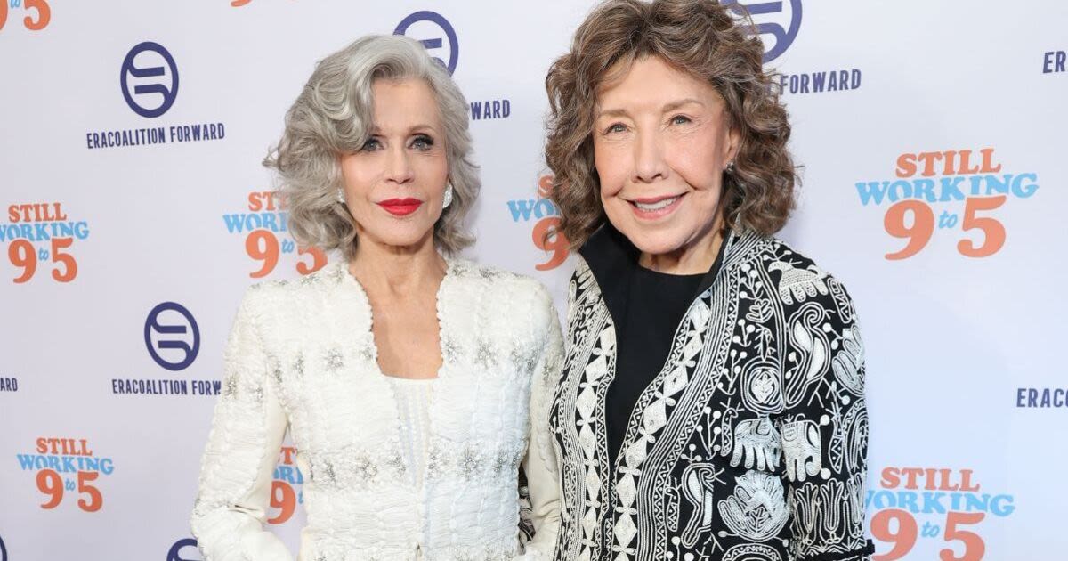 Jane Fonda ageing backwards as she leads Women's Equality event with famous pal