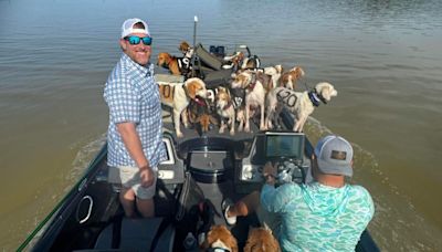 Fishermen rescue 38 hunting dogs from drowning in Mississippi lake