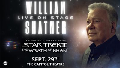 William Shatner Comes to the Capitol Theatre With a Screening of STAR TREK II: THE WRATH OF KHAN