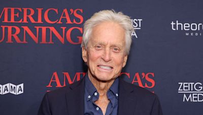 Michael Douglas Poses With His and Catherine Zeta-Jones' Kids Carys and Dylan in Rare Red Carpet Pics