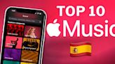 Este es el top 10 de canciones mas escuchas en Apple España hoy