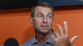 Dabo Swinney responds to questions about conference realignment as fall camp begins