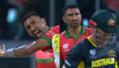 Video: Oman Seamer's Aggressive Send-Off To David Warner After Dismissing Him In T20 World Cup 2024 Match