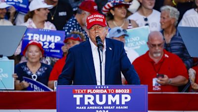 Trump takes aim at Kamala Harris and teases Marco Rubio at Florida rally