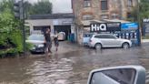 Thunderstorm: Cornwall roundabout submerged by pooling floodwater after downpour