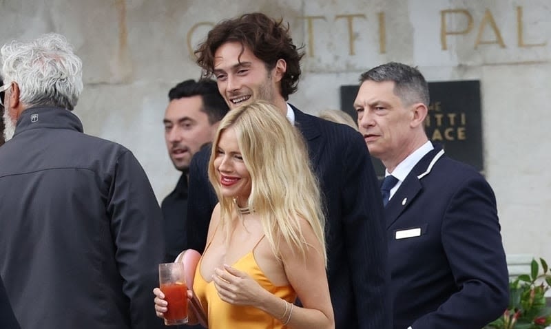 Sienna Miller & Partner Oli Green Attend a Friend’s Wedding in Italy!