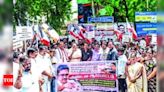 Drug Abuse Increase and Protest Against DMK Government in Trichy | Trichy News - Times of India