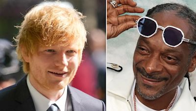 Ed Sheeran reveló que “se quedó ciego” al fumar marihuana con Snoop Dogg en Australia