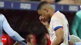 Kylian Mbappe exits with broken nose as France secure narrow 1-0 win against Austria at Euro 2024 | Football News - Times of India