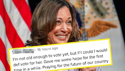 "She Gave Me Some Hope For The First Time": Gen Z'ers Are Sharing If They Support Kamala Harris As The...