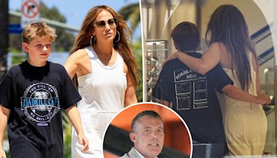 Jennifer Lopez visits Ben Affleck’s LA rental home after spending the day shopping with actor’s son, Samuel