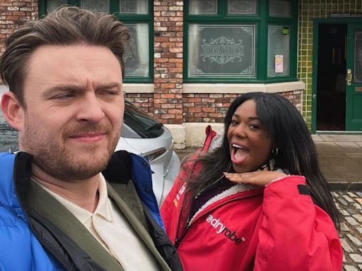 Coronation Street's Dee-Dee star reveals 'fight' with Joel actor Calum Lill as cute co-star returns