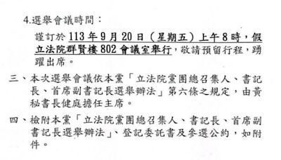 暗示立院新會期開議日？國民黨團9/20選首席副，王鴻薇、林沛祥與羅智強角逐