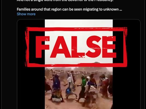 Post falsely claims old video shows Nigerians fleeing kidnapping gangs