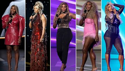 Serena Williams hosts The Espys wearing SEVEN glamorous get-ups