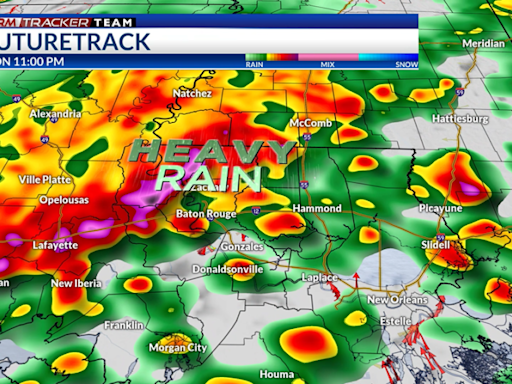 Severe storms enter Baton Rouge metro area