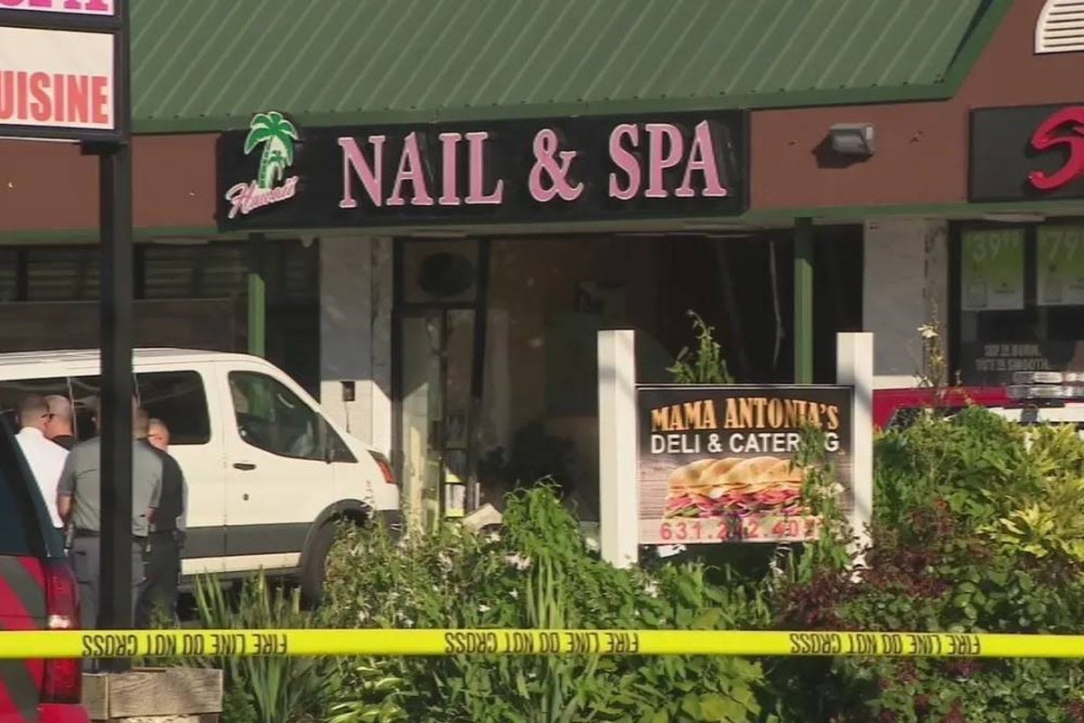 Four dead and nine hospitalized after vehicle smashes into Long Island nail salon