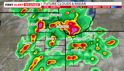 Strong afternoon storms Tuesday in Chicago could bring hail, damaging wind, tornadoes