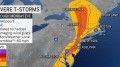 More than 60 million at risk of violent thunderstorms in mid-Atlantic, Northeast