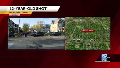 Milwaukee police investigate shooting of 12-year-old