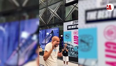 Magic Pep: Guardiola muestra sus habilidades en el baloncesto - MarcaTV