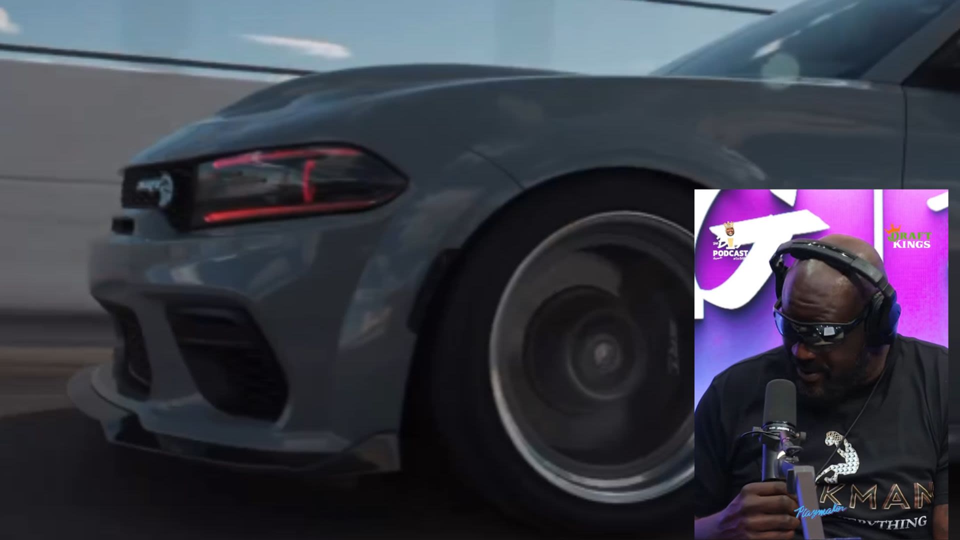 Shaquille O’Neal Challenges Desi Banks To A Hellcat Race
