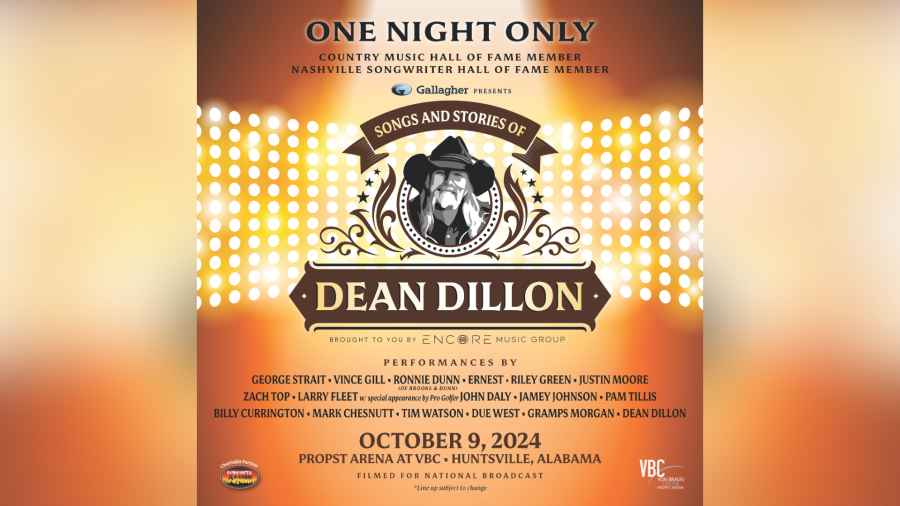VBC announces televised tribute show to Country Music Hall of Fame member Dean Dillon