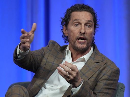 Actor Matthew McConaughey tells governors he is still mulling future run for political office