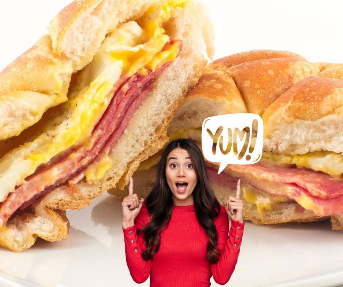 New Jersey's 10 Commandments Eating a Pork Roll Egg and Cheese