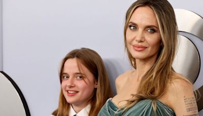 Angelina Jolie And Daughter Vivienne Harmonise With Style On Tonys Red Carpet